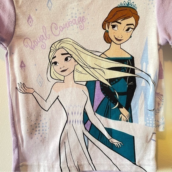 Toddlers Princess Elsa & Anna 2 Piece Pajama Tops size 2T - Picture 2 of 10